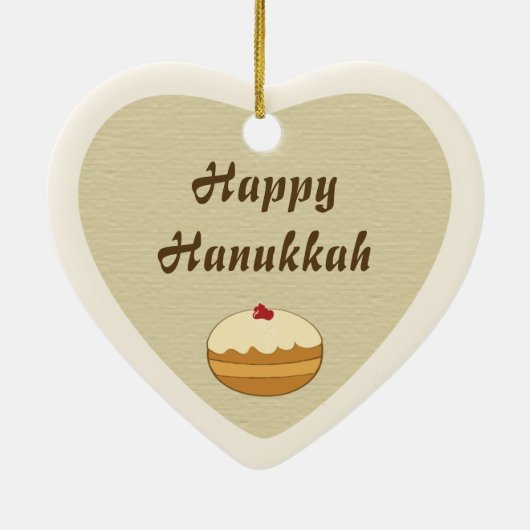 Happy Hanukkah Keramisch Ornament (Achterkant)