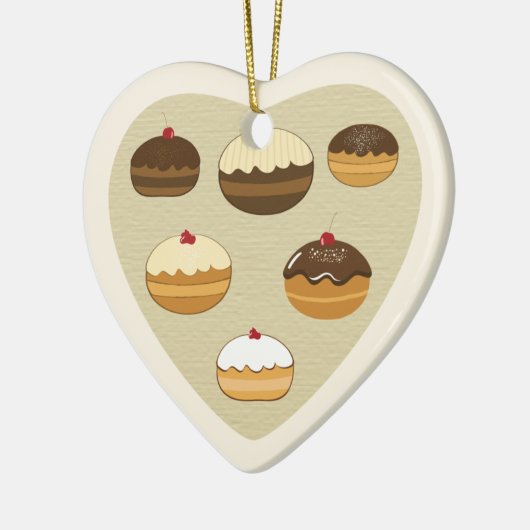 Happy Hanukkah Keramisch Ornament (Links)