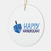 Happy Hanukkah Keramisch Ornament (Links)