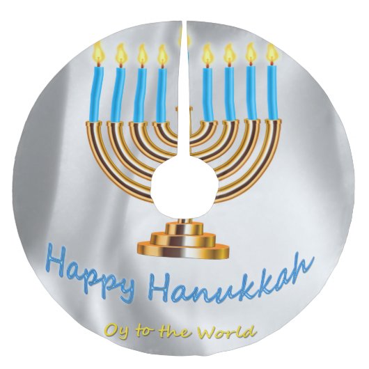 Happy Hanukkah Kerstboom Rok (Voorkant)