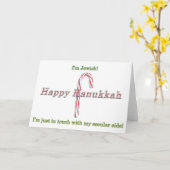 Happy Hanukkah-kerstkaart Kaart (Gele Bloem)