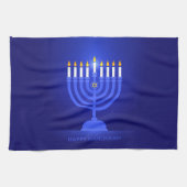Happy Hanukkah Kitchen Towel Theedoek (Horizontaal)