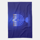 Happy Hanukkah Kitchen Towel Theedoek (Verticaal)