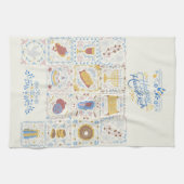 Happy Hanukkah Kitchen Towel Theedoek (Horizontaal)