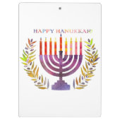 Happy Hanukkah-klembord Klembord (Achterkant)