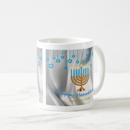 Happy Hanukkah Koffiemok (Voorkant rechts)