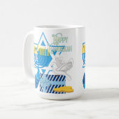 Happy Hanukkah Koffiemok (Voorkant links)