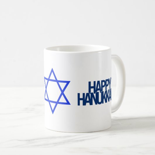 Happy Hanukkah Koffiemok (Voorkant rechts)