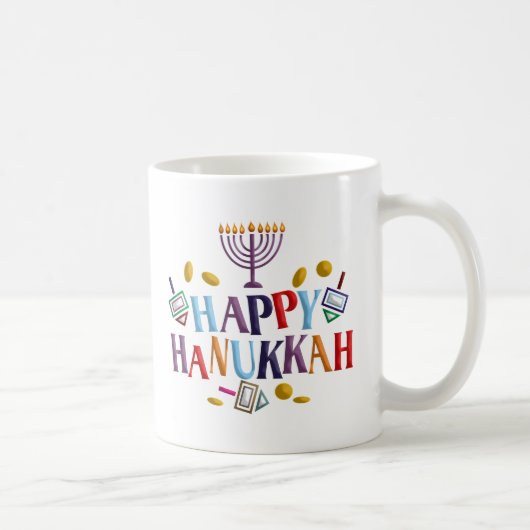 Happy Hanukkah Koffiemok (Rechts)