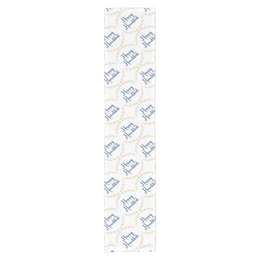 Happy Hanukkah Korte Tafelloper (Voorkant)