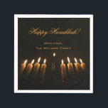 Happy Hanukkah Lamp Menorah Light Candles Chanukah Servet<br><div class="desc">Happy Hanukkah Lamp Menorah Lights Candles Chanukah Festival of Lights Napkins Hanukkah Party,  Je kunt alle tekst wijzigen of verwijderen</div>