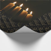 Happy Hanukkah Lamp Menorah Lights Candle Chanukah Cadeaupapier (Hoek)