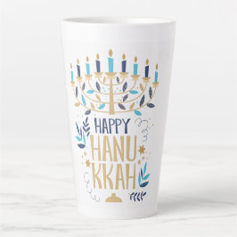 Happy Hanukkah Latte Mok