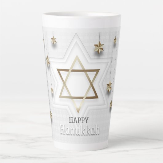 Happy Hanukkah Latte Mok (Voorkant)