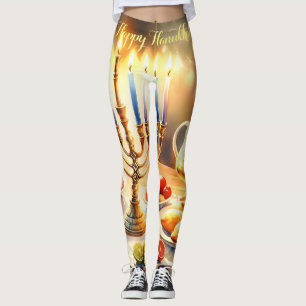 Happy Hanukkah Leggings