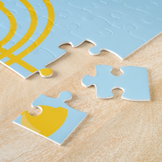 Happy Hanukkah Legpuzzel (Zijkant)
