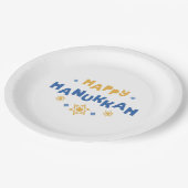 Happy Hanukkah-liefde en licht Papieren Bordje (Gekanteld)