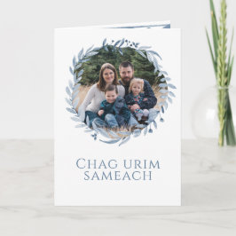 Happy Hanukkah Light Festival Foto gepersonaliseer