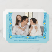 Happy Hanukkah Lijst van Light Photo Holiday Kaart (Voorkant / Achterkant)