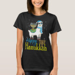 Happy Hanukkah Llama Cute Alpaca Chanukah T-shirt<br><div class="desc">Happy Hanukkah Llama Cute Alpaca Chanukah</div>