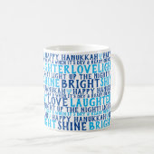 HAPPY HANUKKAH Love Light Laughter Coffee Mug Koffiemok (Voorkant rechts)