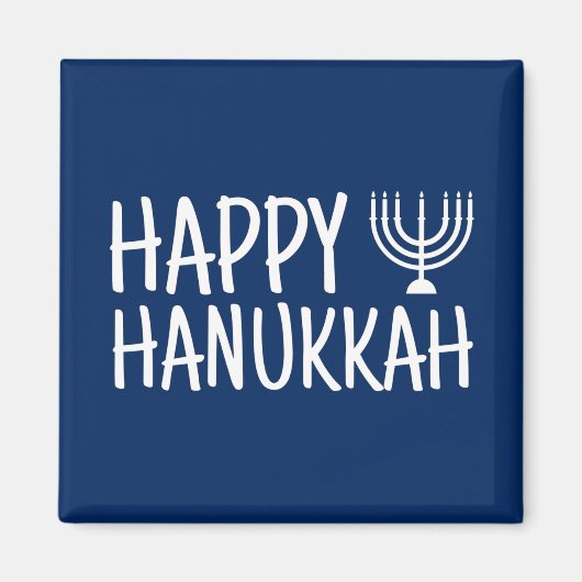 Happy Hanukkah Magneet (Voorkant)