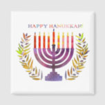 Happy Hanukkah Magnets Magneet<br><div class="desc">Dit schattige hanoekapatroon is een oogvanger! Het is een leuke en grappige manier om decor,  geschenken,  kleding en huishoudelijke artikelen voor deze gelegenheid te verkleden. Bekijk mijn winkel voor meer patroonobjecten en cadeauideeën,  of combineer objecten met creëer een interessant cadeaupakket!</div>