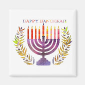 Happy Hanukkah Magnets Magneet (Voorkant)