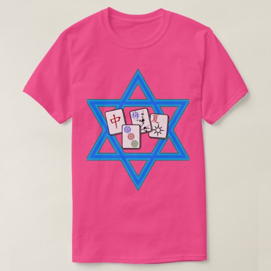Happy Hanukkah Mah Jong TilesFun Chanukka Mah Jong T-shirt (Design voorkant)