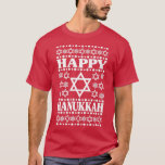Happy Hanukkah Mannen Vrouwen Kinderen, sterren va T-shirt<br><div class="desc">Happy Hanukkah Mannen Vrouwen Kinder, sterren van David Jewish Holiday Premium T-Shirt.</div>