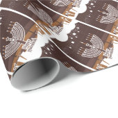 Happy Hanukkah Manora Cadeaupapier (Rol Hoek)