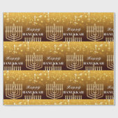Happy Hanukkah Menorah Cadeaupapier (Vlak)