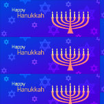 Happy Hanukkah Menorah Cadeaupapier<br><div class="desc">.Viel acht dagen en acht nachten van het festival van Lichten met Hanoekakaarten en geschenken. Het festival van de lichten is hier. Licht de menorah aan, speel met het droesdel en feast op latkes en sufganiyots. Viel de geest van Hanukkah met vrienden, familie en geliefden om hen Happy Hanukkah te...</div>