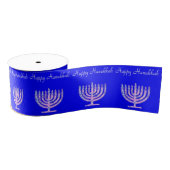 Happy Hanukkah Menorah David's Fave Grosgrain Lint (Spoel)