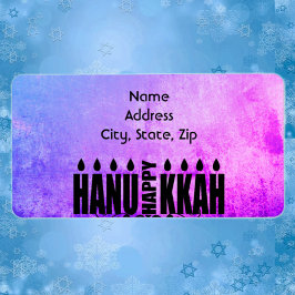 Happy Hanukkah Menorah Etiket
