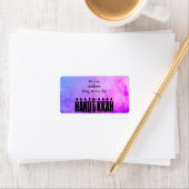 Happy Hanukkah Menorah Etiket (Insitu)