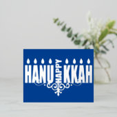 Happy Hanukkah Menorah Folie Feestdagen Briefkaart (Staand Voorkant)