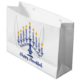 Happy Hanukkah Menorah Groot Cadeauzakje