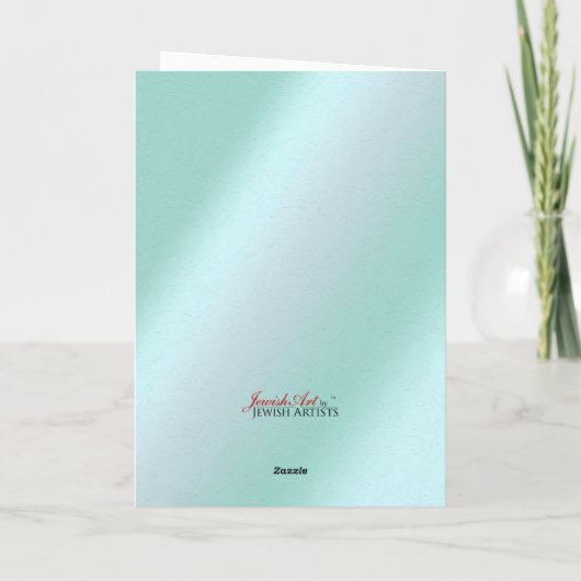 Happy Hanukkah Menorah Jewish Feestdagen Kaart (Achterkant)