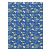 Happy Hanukkah Menorah Jewish Holiday Pattern Tafelkleed (Voorkant)