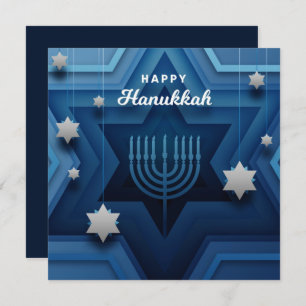 Happy Hanukkah Menorah Kaart