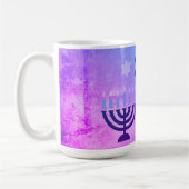 Happy Hanukkah Menorah Koffiemok (Links)