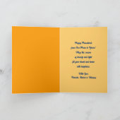 Happy Hanukkah. Menorah met Dreidels Feestdagen Kaart (Binnen)