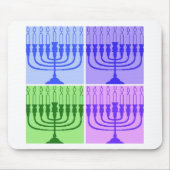 Happy Hanukkah Menorah Muismat (Voorkant)