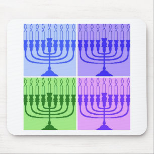 Happy Hanukkah Menorah Muismat