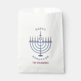 Happy Hanukkah Menorah Party Custom Bedankzakje
