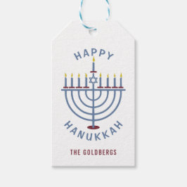 Happy Hanukkah Menorah Party Custom Cadeaulabel
