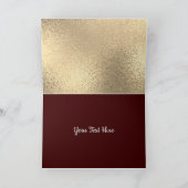 Happy Hanukkah Menorah Red en Gold Feestdagen Kaart (Binnen)