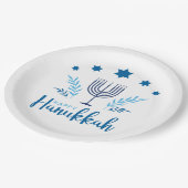 Happy Hanukkah Menorah Stars Papieren Bordje (Gekanteld)