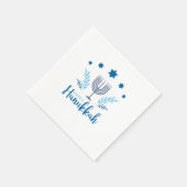 Happy Hanukkah Menorah Stars Servet (Hoek)